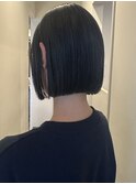 首元スッキリ顎ラインボブ