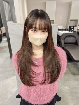 ジエクト カナウ(The Ect canow) 【透明感カラー×レイヤーカット】姫カットレイヤー/ベージュ