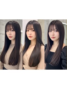 「縮毛・ストレートは痛む！？」の概念を覆す、従来の縮毛矯正よりダメージを軽減した薬剤を使用◎