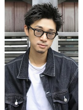 リコ ヘアアンドリラクゼーション 名駅店(LICO HAIR＆RELAXATION) メンズスパイキーアップバングショート　名古屋駅/名駅/メンズ