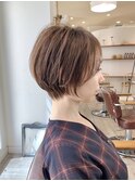 ◇大人可愛い20代30代40代50代前下がりショートボブ丸みショート