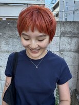 フェンヘアーアイス 中目黒(Fen.hair ici)&nbsp;20代30代ハイトーン×オレンジベージュ◎ベリーショート