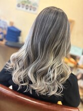 ヘアーコレット(hair Colet) ホワイトベージュエアータッチバレイヤージュ