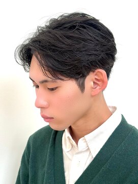 アッシュ 十日市場店(Ash) 35日後でもキレイに決まる。フェザーパーマを就活仕様カット