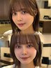 [外間指名]顔周りカット＋顔周りストレート[銀座顔まわりレイヤー外ハネボブ]