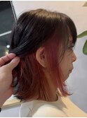 インナーカラーチェリーレッド