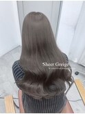 ブリーチなしカラーシアーグレージュ