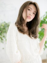 ネル 仙台(Nelu) 仙台/髪質改善/オリーブベージュ!くびれレイヤー韓国巻きf