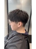 爽やかツーブロックマッシュ