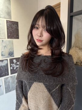 エトワ 中央店(etoi) 大分韓国かき上げレイヤーカット大人レイヤー顔まわりレイヤー