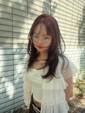エウ(eu) レイヤーカットピンクベージュ
