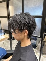 ベルバイリトル(belle by little)&nbsp;無造作スパイラルパーマ×マッシュウルフ