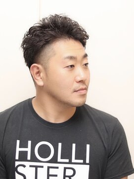 ヘアーアンドグルーミング ヨシザワインク(HAIR&GROOMING YOSHIZAWA Inc.) 【ヨシザワ人形町】ツーブロックワイルドオールバックパーマ