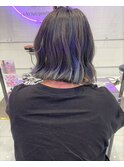 《keen×アイカワ》ネイビーグレー×ボブ