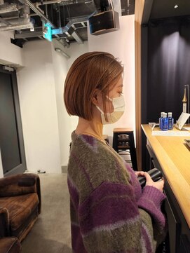 ブロック ジャポン(bloc japon) シアベージュ前下がりミニボブ