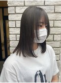 【藤沢横浜】レイヤーカット/グレージュ/ブリーチなしカラー