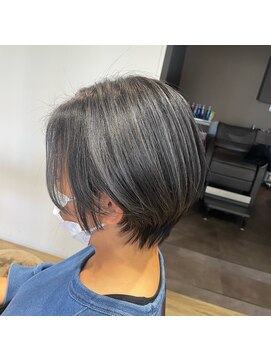 エヌプラス(N+) くびれヘアアプリコットオレンジ夏ハイライトカラー