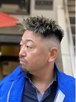 イケオジ　金メッシュ　フェード　ジェットモヒカン