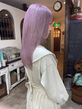 アリス ヘア デザイン(Alice Hair Design) 淡いピンクバイオレット