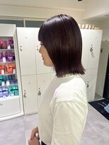 オーシャン(Ocean) 【OceanHair&Life田中愛梨】10代20代カシスレッド/切りっぱなし