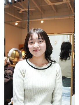 チェロ(CHERO) ★美髪ミディアム＃モテ髪＃抜け感＃外ハネウェーブ＃韓国巻き