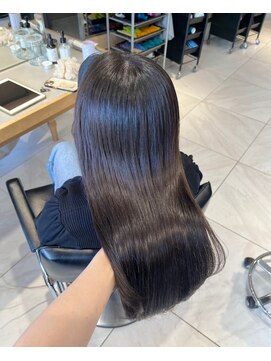 ヘアサロンガリカアオヤマ(hair salon Gallica aoyama) 小顔似合わせカットに柔らかい透明感ラベンダーピンクカラー