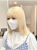 ◎ブロンドハイトーンカラーデザインカラーアンブレラカラー金髪