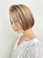 首が綺麗に見えるボブ_Kimika