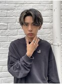 メンズカットセンターパートハイライトカラー20代原宿fifth