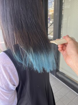 ハピネスフィール 宇治店(Happiness FEEL) すそカラー 水色