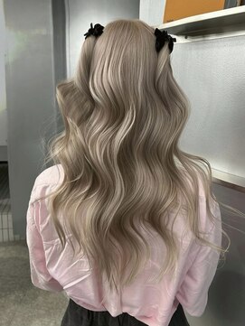 ペレ 梅田(PELE) くびれヘア/アプリコットオレンジ/夏のヘアアレンジ/梅田