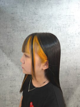 ティエル 町田店(tiel) 艶髪ロング×インナーオレンジ