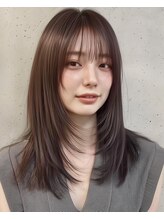 hum 立川【ハム】髪質改善・酸性ストレート・縮毛矯正 ココアベージュ/オリーブグレー/小顔/黒髪[立川/髪質改善]