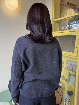 ヒントステーション(HINTSTATION) 〈浅草 半個室〉ツヤ暖色ブラウン×くびれ巻き