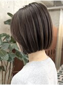 栄艶髪アッシュフェミニンボブ
