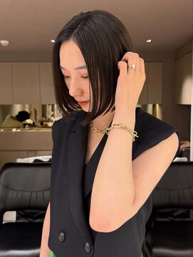 メゾンマイル 恵比寿(maison mile) オリーブグレージュ/透明感カラー/レイヤーカット/ボブ/恵比寿駅