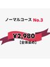 ノーマル単品全体染めカラー、肩下ロング料金＋400～