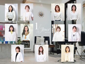 アンジュールヘアーワークス(1//jour hairworks)の写真/女性スタイリストだから話せる悩み、同世代だから出来る共感をワンオペ対応でしっかり解決します◎