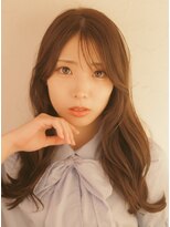 ベレッタ 楠葉店(veretta.) うざバング/流しバング/前髪/ナチュラルカール/ダークグレージュ