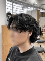 クラップス 金沢文庫店(CLAPS) 強めのシャドウパーマ×センターパート