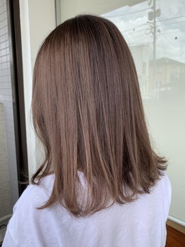 リミックス 飯塚店(Remix) ミディアム×ベージュカラー＃20代30代40代＃福岡飯塚＃美容室