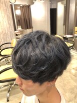ヘアーサロンヴォイス 大野城店(Hair Salon Voice)&nbsp;クールマッシュ、コバルトブルー