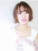 【morio成増】かわいい外ハネボブ&アッシュベージュカラー