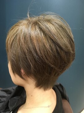 ヘアサロンアンドヘアメイクディー(hair salon hair make D) 仙台D プレミアムケアカラー×マッシュショート×ひし形ボブ