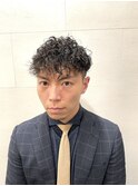 ツーブロックショートハードツイストスパイラル