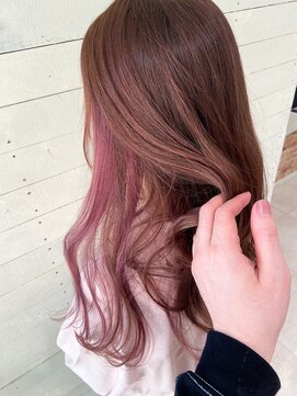 ルノン フィージュ(LUNON fieju) 【LUNONfieju】大人気！インナーカラーピンク