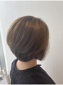 ハイライトベージュショート