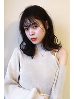 テラス 中百舌鳥(Terrace)&nbsp;韓国風前髪×鎖骨ミディアムくびれヘア