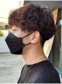 無造作パーマ波巻きパーマ波巻きスパイラルパーマツーブロック