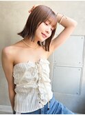 ブラウンアッシュ×ハイライト